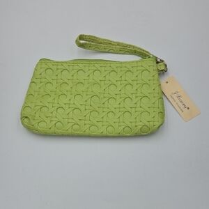 Green Wristlet Bag